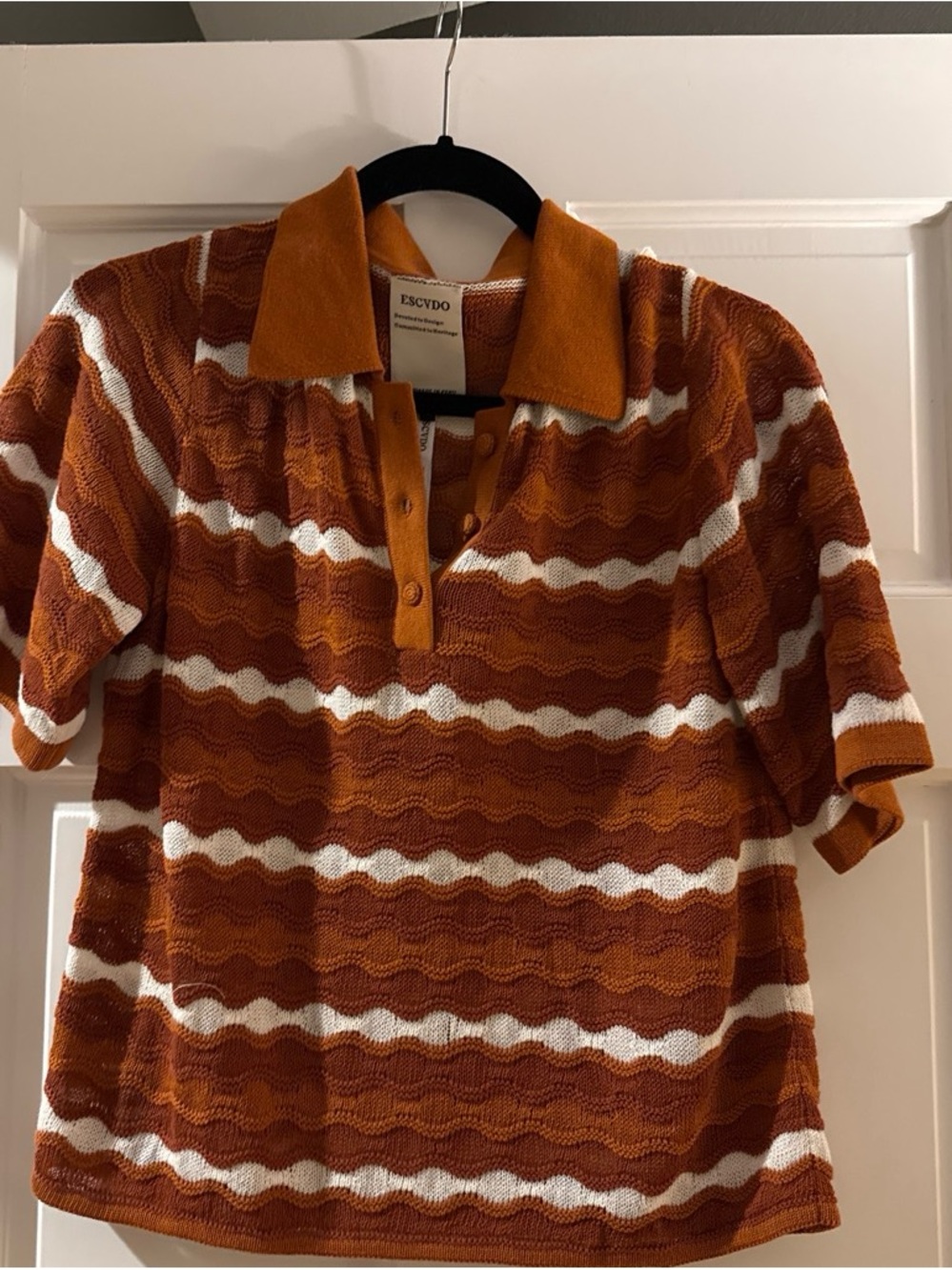 ESCVDO Mullu Knit Polo – Size Small